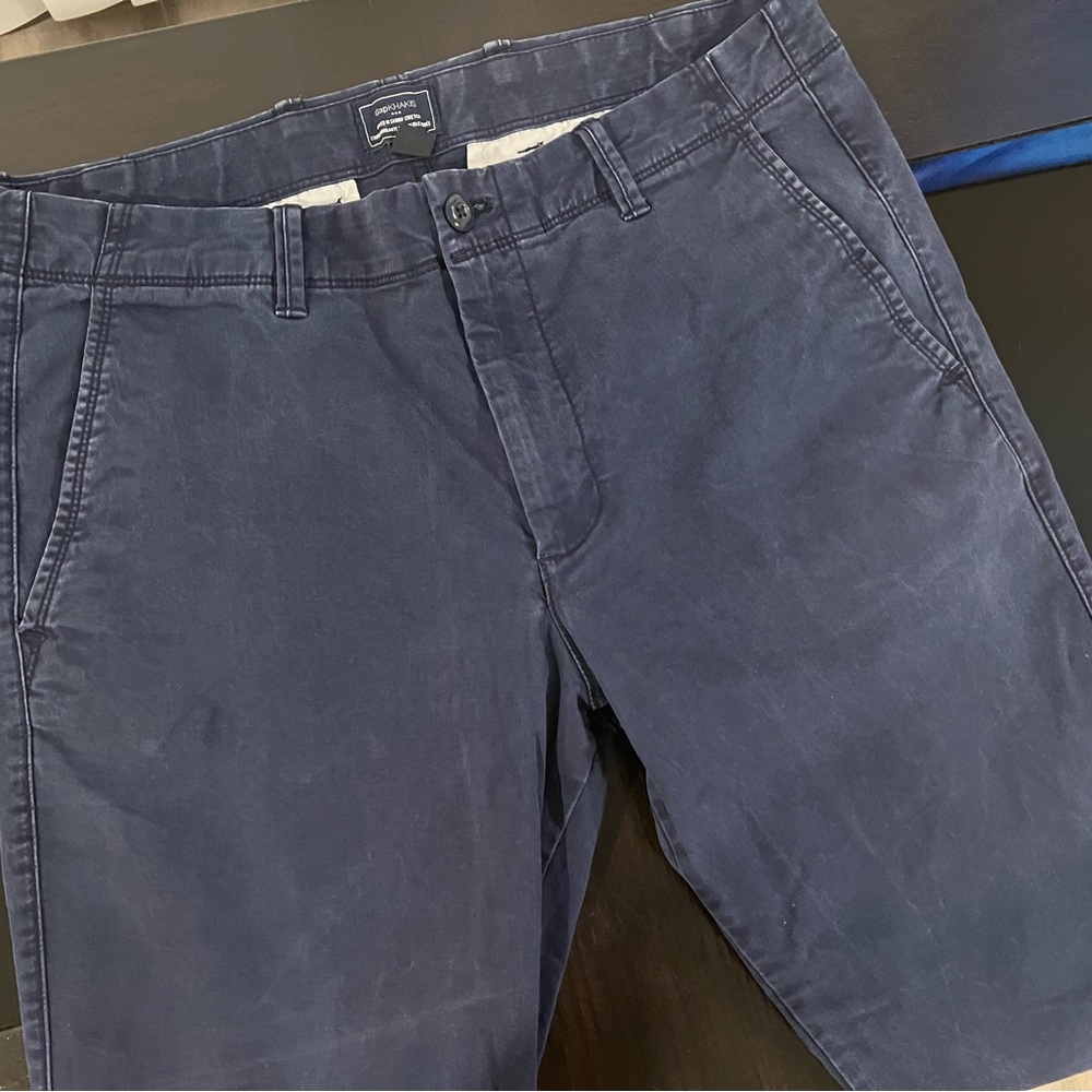 GAP Men's Deep Blue Lived in skinny stretch khakis